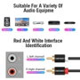 Vention Cable de Audio Estéreo 2x RCA Macho a 2x RCA Macho, 1.5m, Negro